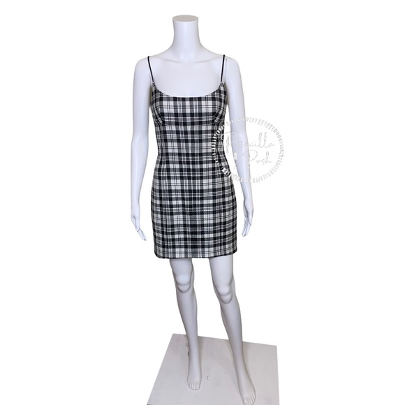 ALEXANDER WANG Tailored Mini Cami Dress Plaid - Picture 11 of 16